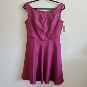 David's Bridal Sangria Tea Length Dress Size 10